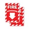 Signmission Fire Extinguisher with Arrow OSHA ANSI Sign, Plastic, 7in W x 10in L, 2PK OS-2PACK-MISC-P-710-L-19492 - alternate 1
